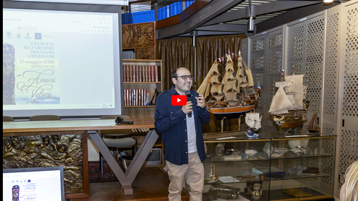 Una notte nell’Archivio Diocesano Amori, velieri e altro… - Filmato